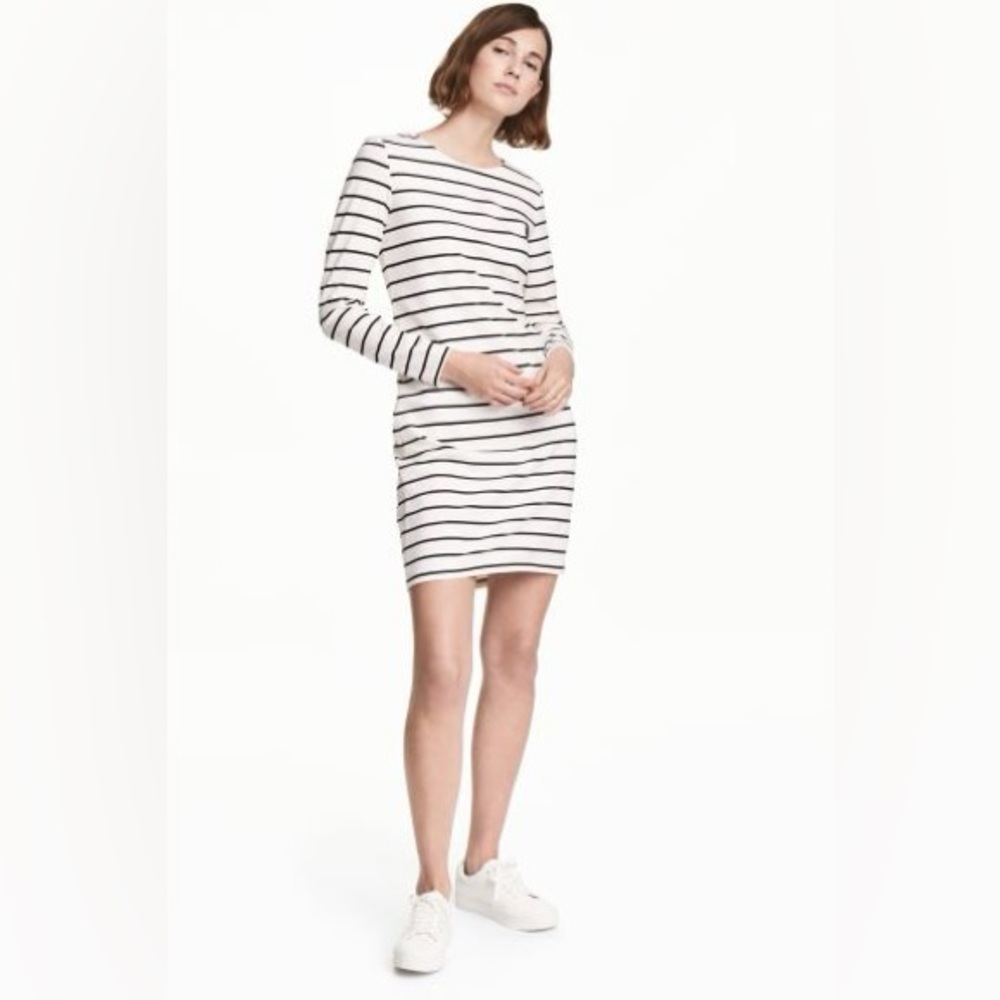 NWT S H&M striped dress
